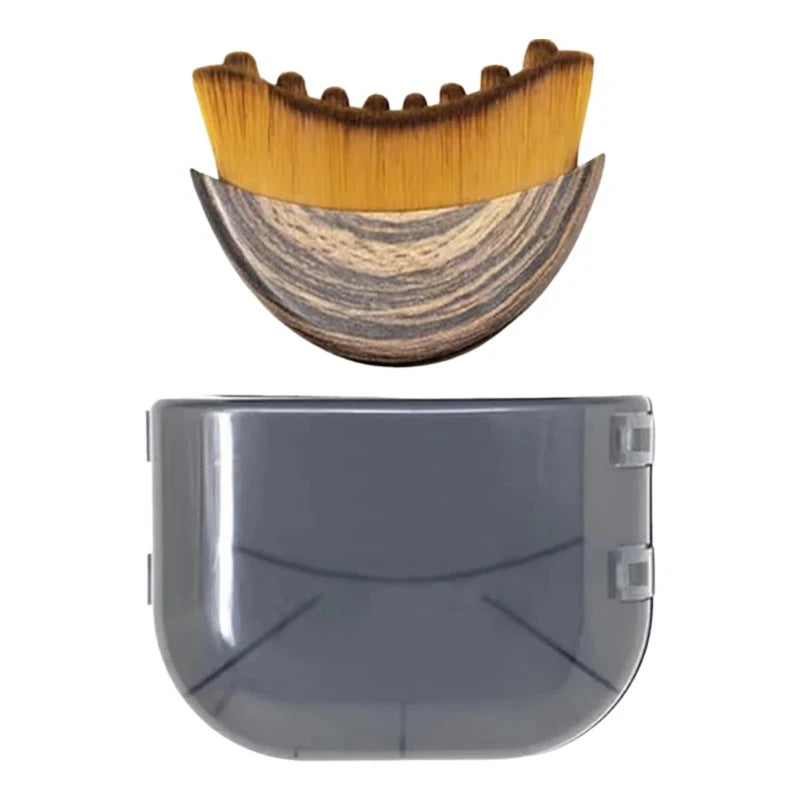 Brosse faciale sèche Portable, poils souples, outil de Massage lymphatique profilé, dispositif de sculpture du visage, brosse d'exfoliation douce pour Spa à domicile